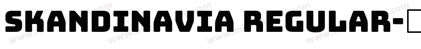 skandinavia Regular字体转换